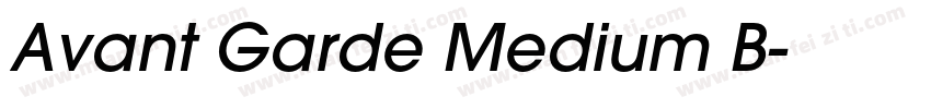 Avant Garde Medium B字体转换